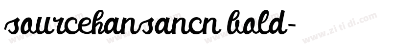 sourcehansancn bold字体转换 sourcehansancn bold字体转换